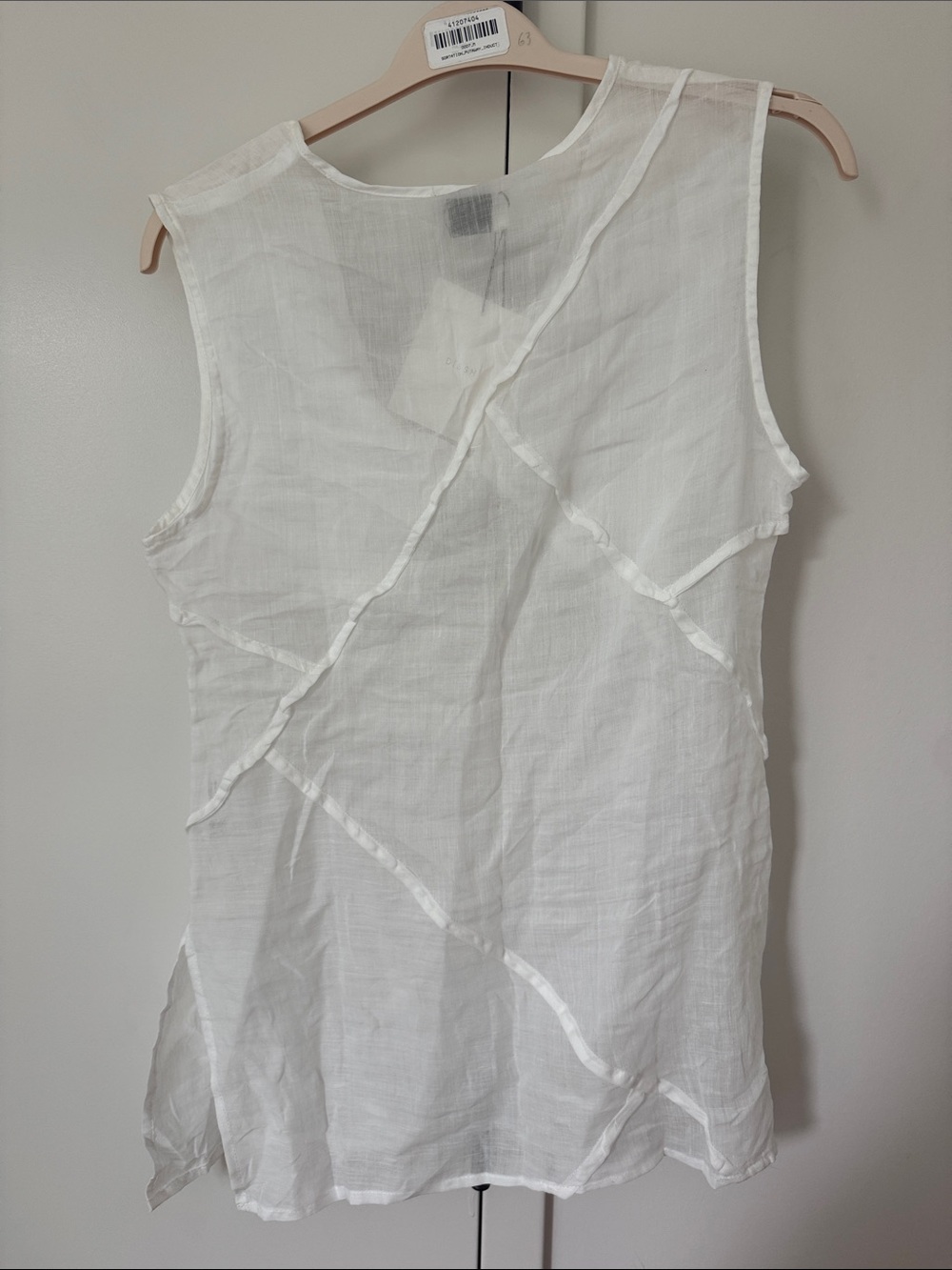 DISSH White Layered V-Neck Sleeveless Camisole - Picture 3 of 3